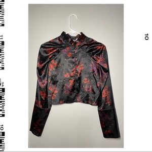 Zara Patterned Jacquard Top *BRAND NEW*